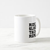Reiten Taco Wiederholung Snowboarder Snowboarden S Kaffeetasse (VorderseiteRechts)