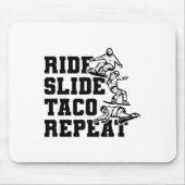 Reiten Taco Wiederholung Snowboarder Snowboarden S Mousepad (Vorne)