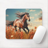 Reiten Tierwelt Wildnis Wilderness Lugano Gestern Mousepad (Mit Mouse)