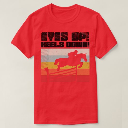 Reiten Vintag T-Shirt (Design vorne)