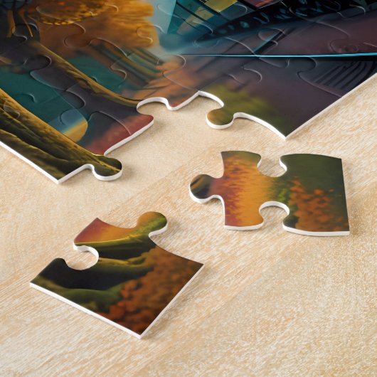 Reiten: Vintager Dampfzug Puzzle (Seite)