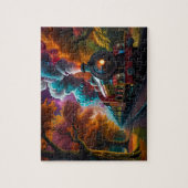 Reiten: Vintager Dampfzug Puzzle (Vertikal)