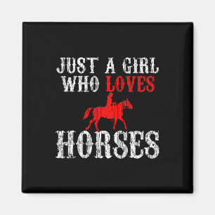 Reiten Vintages Pferd Magnet