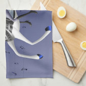 Reiten Violinist Navy Teetücher Geschirrtuch (Viertel Falte)