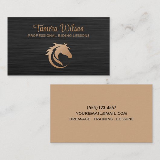 Reiten Visitenkarte (Vorne/Hinten)