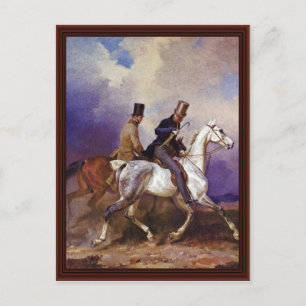 Reiten von Prinz Wilhelm von Preußen Postkarte