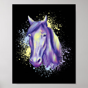Reiten Wasserfarbe Reiten Poster