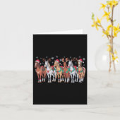 Reiten Weihnachtsmannmütze Weihnachtslicht Tierlov Karte (Gelbe Blume)