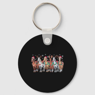 Reiten Weihnachtsmannmütze Weihnachtslicht Tierlov Schlüsselanhänger