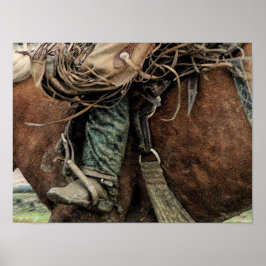 Reiten Western Rodeo Cowboy Poster