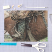 Reiten Western Rodeo Cowboy Seidenpapier (Handwerk)