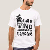 Reiten wie der Wind frei als Pferd T-Shirt (Vorderseite)
