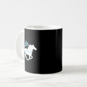Reiten wie die Wind-Pferde Liebhaber für Mädchen & Kaffeetasse (Vorderseite Links)