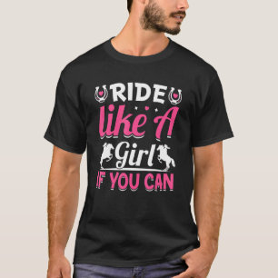 Reiten wie ein Girl Barrel Racer Racing Graphi T-Shirt