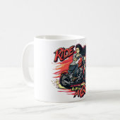 Reiten wie ein Mädchen Kaffeetasse (Vorderseite Links)