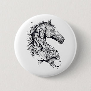 Reiten Wilde Tiere Naturschönheit Kunst, Dichtung  Button