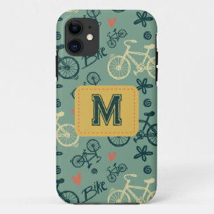 Reiten wir modernes grünes Fahrrad Muster Case-Mate iPhone Hülle