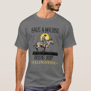 Reiten Yellowstone Montana Funny T-Shirt