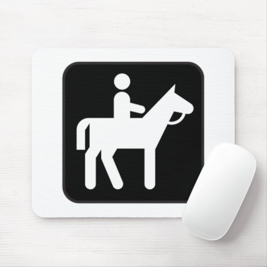 Reiten-Zeichen Mousepad (Mit Mouse)