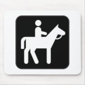 Reiten-Zeichen Mousepad (Vorne)