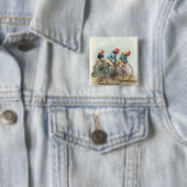 Reitende Hähne Button (Beispiel)
