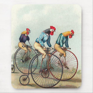 Reitende Hähne Mousepad