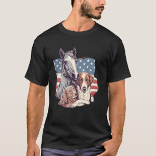 Reitende Mädchen Frauen Reitsport Reiten 7 T-Shirt