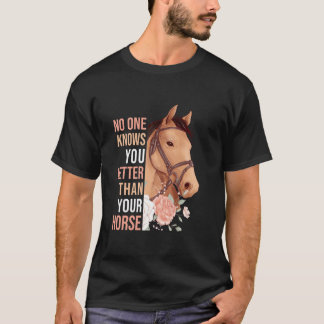 Reitende Mädchen Frauen Reitsport Reiten T-Shirt