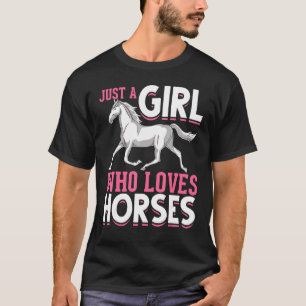 Reitende Mädchen Reitsport Pferd Reiterin Frauen T-Shirt