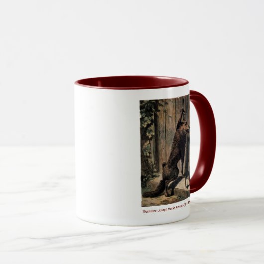 ReitenDer Wolf vor der Tür von Oma Tasse (VorderseiteRechts)