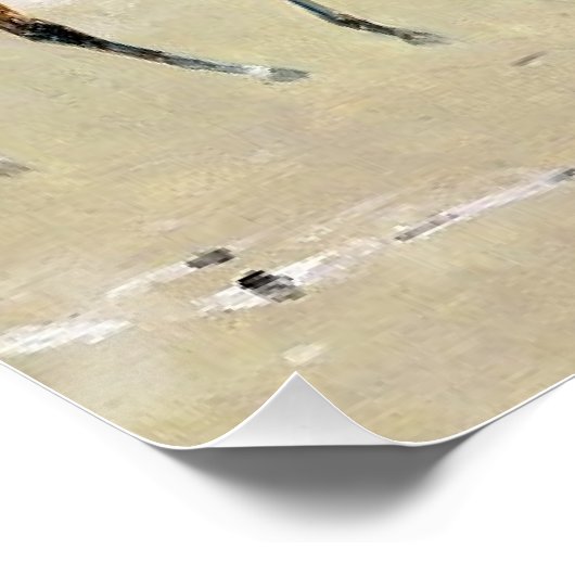 Reiter am Strand 1892 Poster (Ecke)