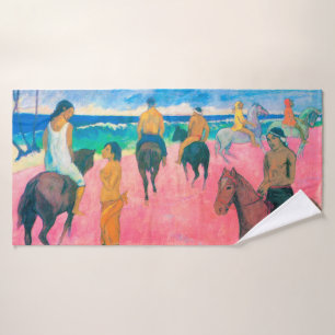 Reiter am Strand, Gauguin Badehandtuch
