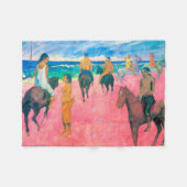 Reiter am Strand, Gauguin Fleecedecke (Vorderseite (Horizontal))
