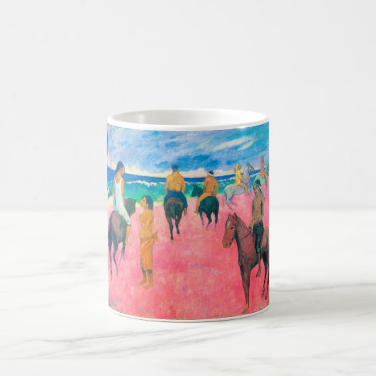 Reiter am Strand, Gauguin Kaffeetasse (Mittel)