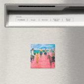 Reiter am Strand, Gauguin Magnet (In Situ (Geschirrspüler))
