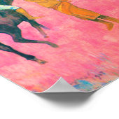 Reiter am Strand, Gauguin Poster (Ecke)