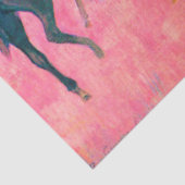 Reiter am Strand, Gauguin Seidenpapier (Ausschnitt)