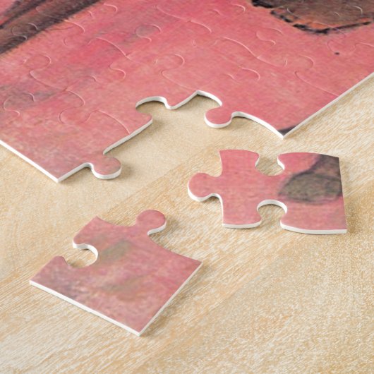 Reiter am Strand Gauguin Tahitian People Malerei Puzzle (Seite)