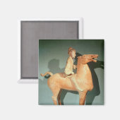 Reiter, aus Xianyang, Shaanxi Magnet (Vorderseite/Rückseite)