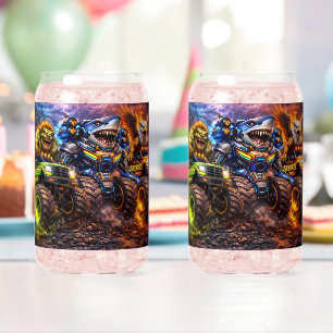 Reiter der Bestie Hai-Monster-Truck-Party-Glasware Dosenglas