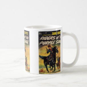 Reiter der lila Weide Kaffeetasse