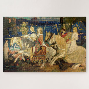 Reiter der Sidhe Celtic Revival Kunst von Duncan Puzzle