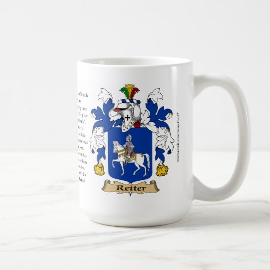 Reiter, der Ursprung, die Bedeutung und das Wappen Kaffeetasse (Rechts)