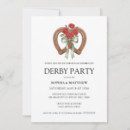Reiter-Derby-Party-Moderne-Pferderennen-Einladung Einladung