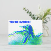 Reiter des Freistil-BMX in der coolen Einladung (Stehend Vorderseite)