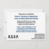 Reiter des Freistil-BMX in der coolen Einladung (Rückseite)