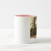 Reiter des lila Salbeis Zweifarbige Tasse (Mittel)