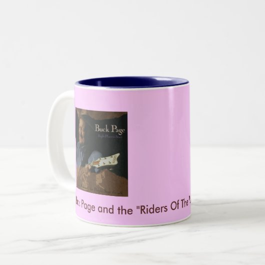 Reiter des lila Salbeis Zweifarbige Tasse (Vorderseite Links)