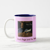 Reiter des lila Salbeis Zweifarbige Tasse (Links)