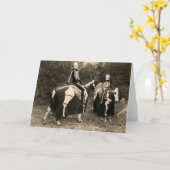 Reiter des Skelett-1900's Karte (Gelbe Blume)